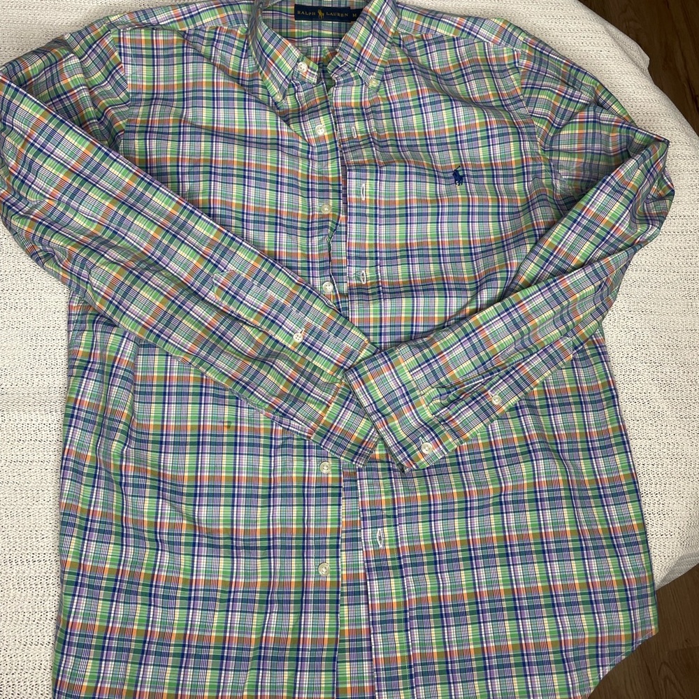 Ralph Lauren Black and Blue Car Gear Shift Panel Size:Medium